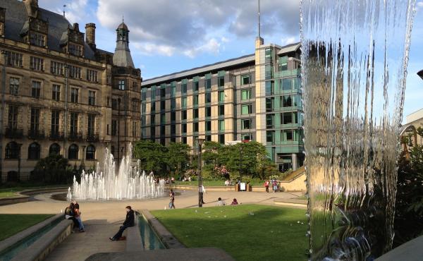 some buildings in Sheffield