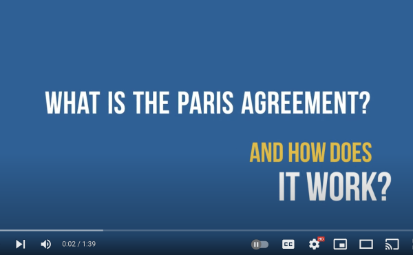 A screenshot of a video about the Paris Agreement