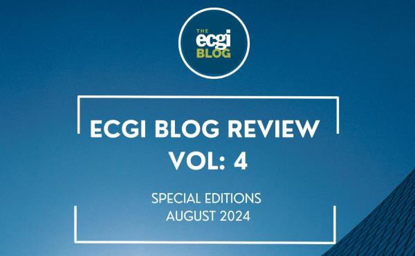 Magazine cover ECGI Blog Review