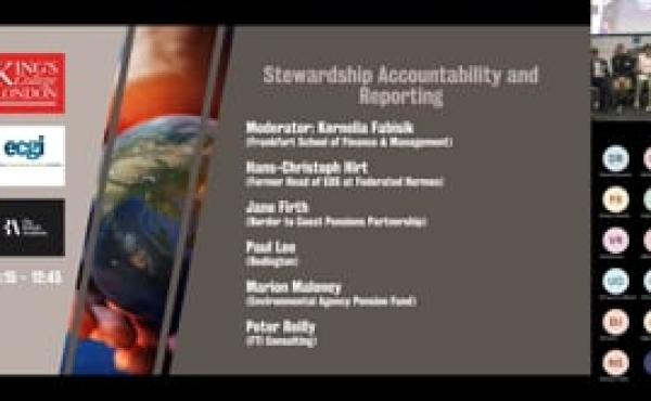 Investor Stewardship in an Uncertain World - Stewardship Accountability and Reporting