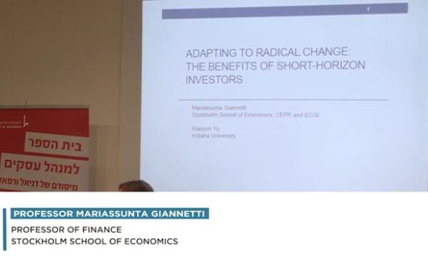 Adapting to Radical Change- The Benefits of Short-Horizon Investors