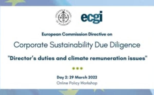 DAY 2: European Commission Directive on Corporate Sustainability Due Diligence