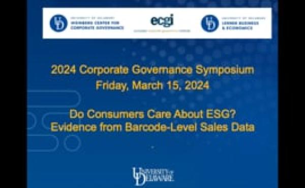 Do Consumers Care About ESG? Evidence from Barcode-Level Sales Data