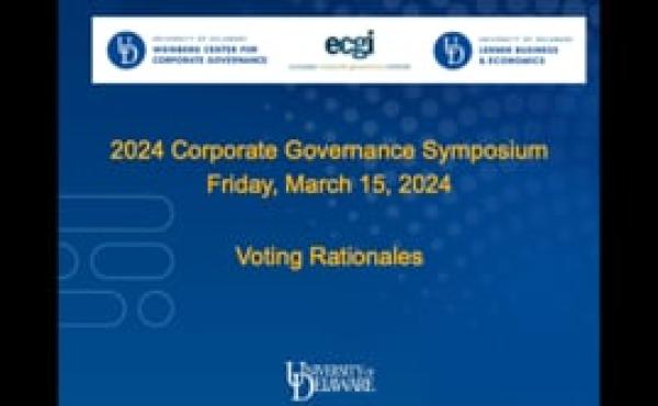 2024 Corporate Governance Symposium | Voting Rationales