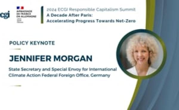 2024 ECGI Summit: Closing Policy Keynote: Jennifer Morgan