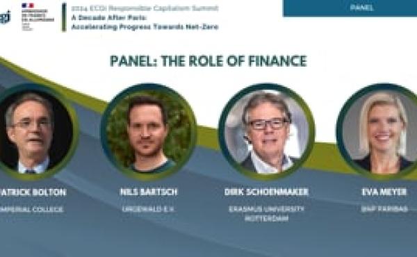 2024 ECGI Summit: Panel Discussion: The Role of Finance