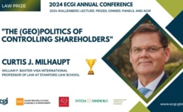 ECGI Law Paper Prize 2024: "The (Geo)Politics of Controlling Shareholders"