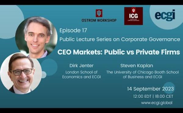 CEO Markets: Public vs Private Firms