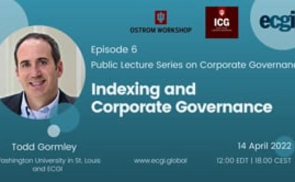 Indexing and Corporate Governance