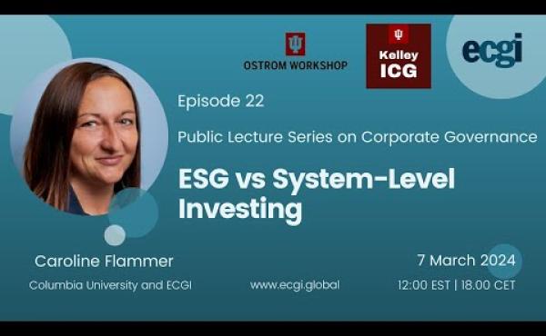 ESG vs System-Level Investing