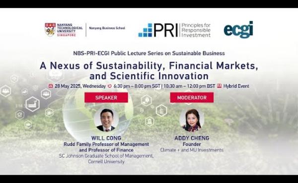 Lecture 5 | NBS-PRI-ECGI Public Lecture Series