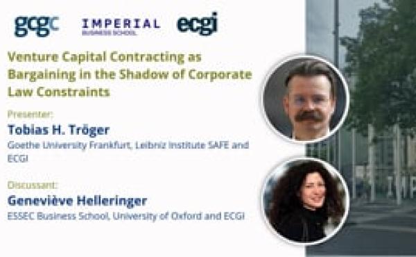 Session 2:Venture Capital Contracting as Bargaining in the Shadow of Corporate Law Constraints