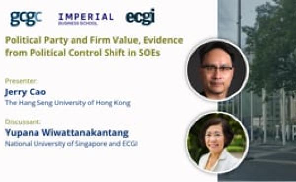 Session 1: Political Party and Firm Value, Evidence from Political Control Shift in SOEs