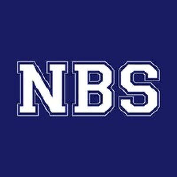 Blue square with NBS in capital letters