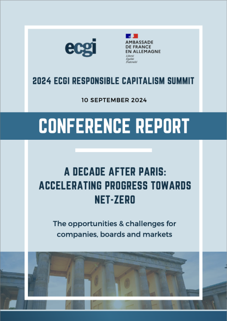 Front page of a conference report