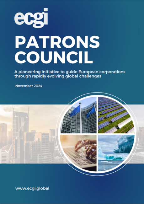 ECGI Patrons Council Prospectus cover