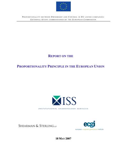 The cover of a report