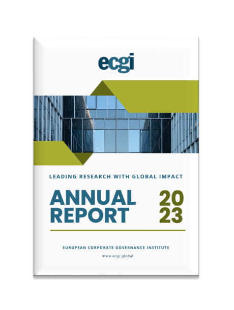 ECGI 2023 Annual Report cover