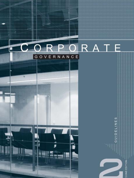 Guidelines On Corporate Governance 2nd Edition | ECGI