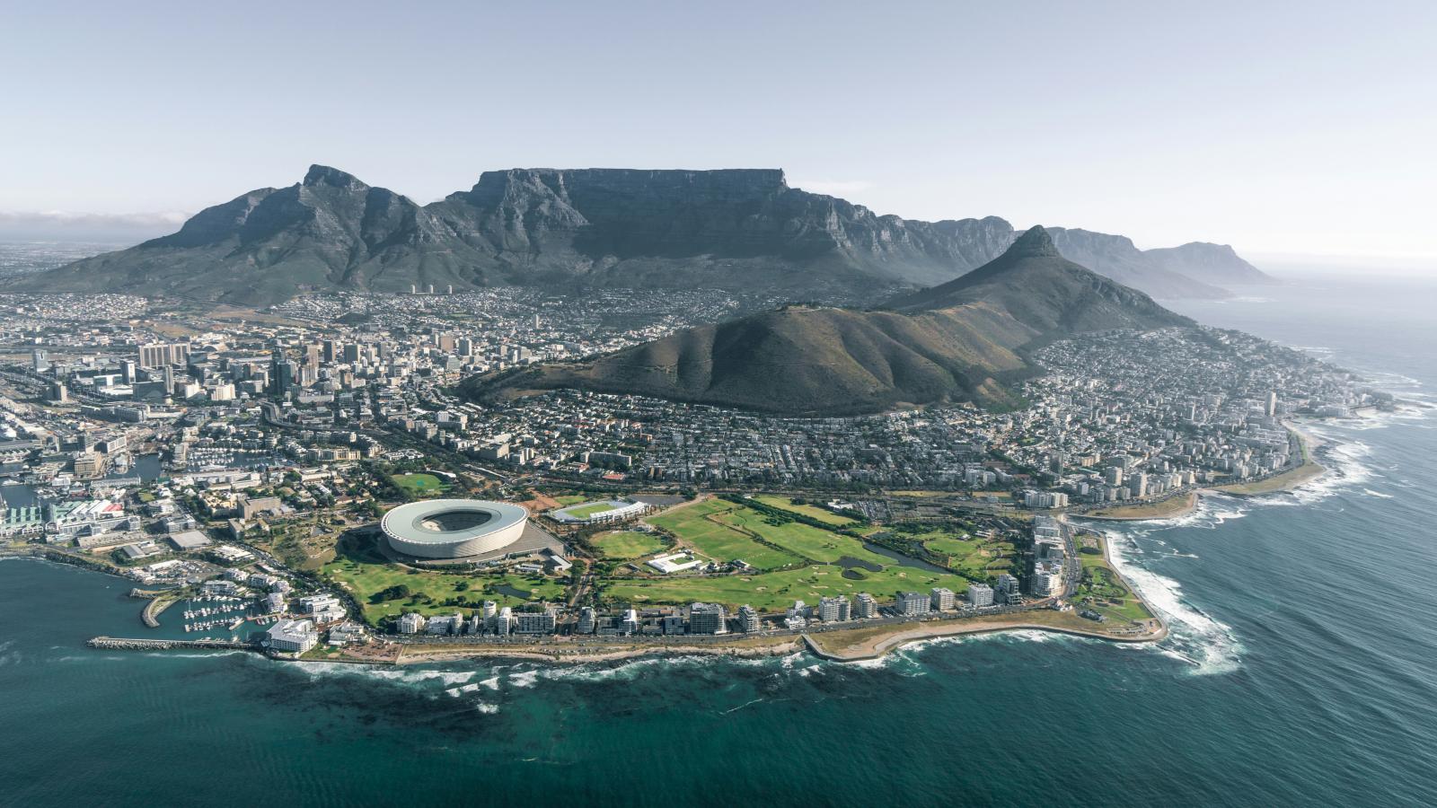 Ariel view of Capetown