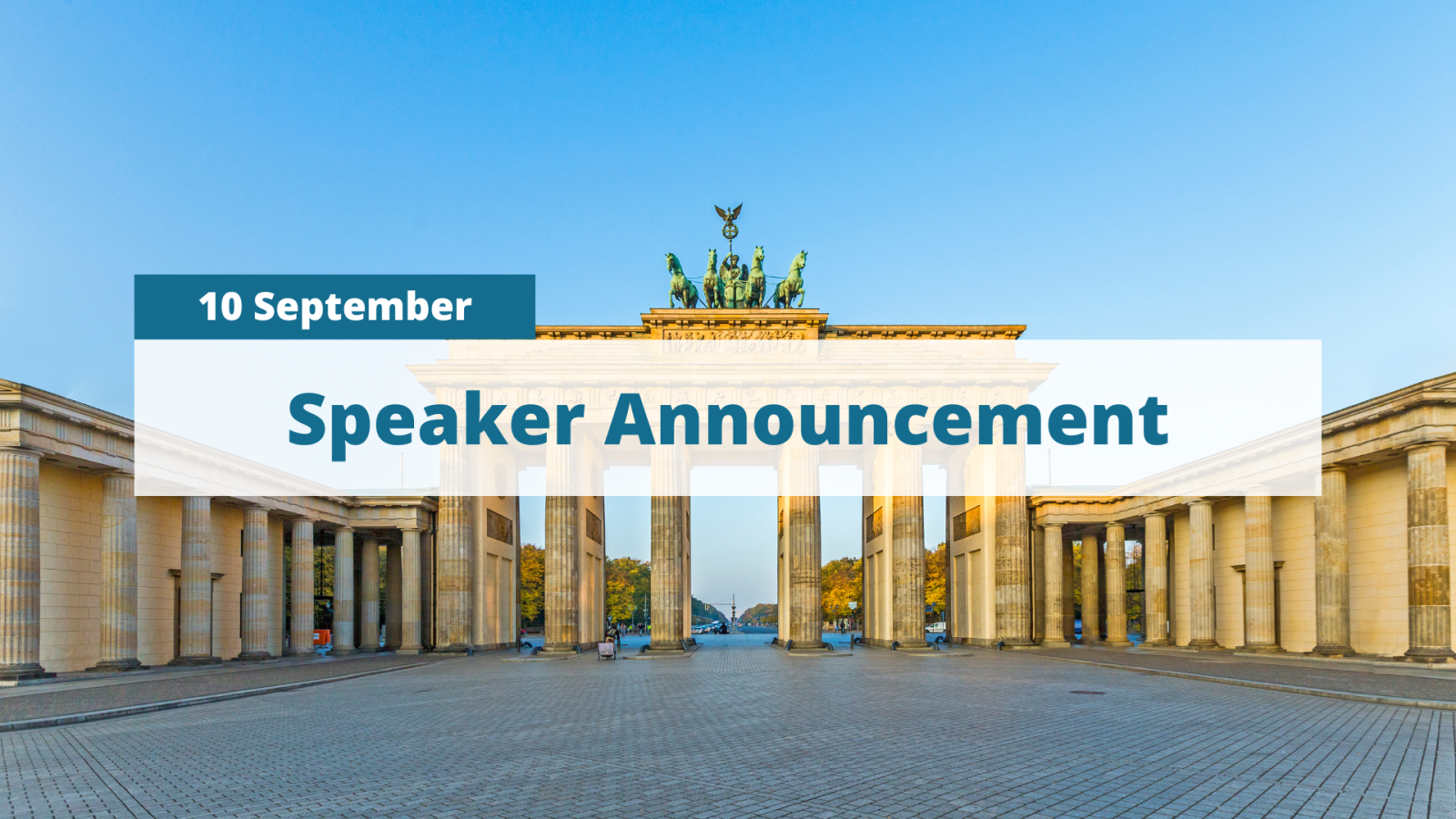 An ad for a speaker announcement